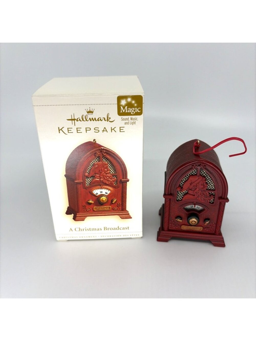 2006 Hallmark Keepsake A Christmas Broadcast Sound Music Light Ornament Tested